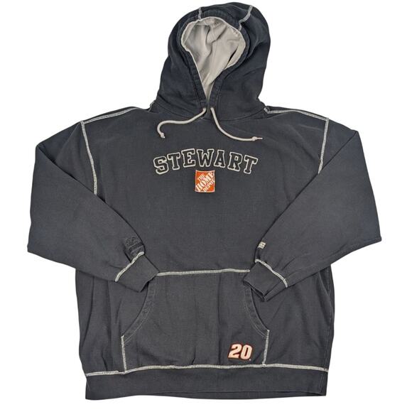 Vintage Tony Stewart #20 Home Depot Nascar Racing Hoodie Sweatshirt Size 3XL - Picture 1 of 6